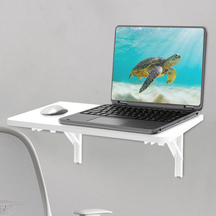 Tavolo Pieghevole a Muro Tavolino Scrivania da parete Bianco Salvaspazio 60x40cm