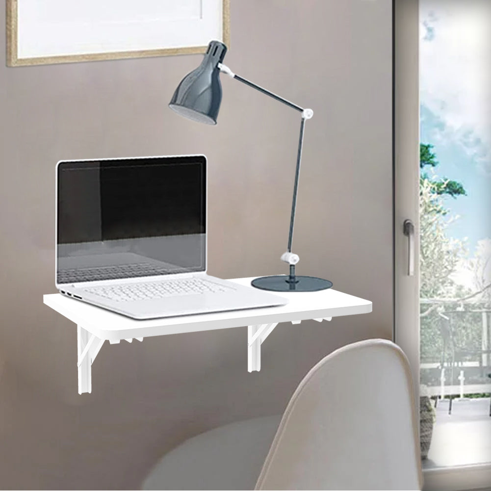 Tavolo Pieghevole a Muro Tavolino Scrivania da parete Bianco Salvaspazio 60x40cm