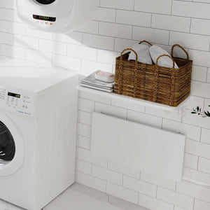 Tavolo Pieghevole a Muro Tavolino Scrivania da parete Bianco Salvaspazio 60x40cm