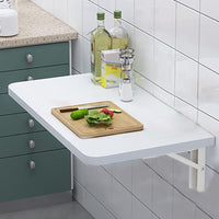 Tavolo Pieghevole a Muro Tavolino Scrivania da parete Bianco Salvaspazio 60x40cm