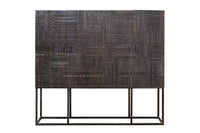 Consolle in massello di mango intagliato