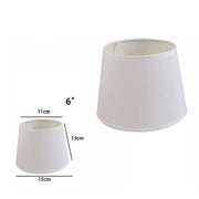 Trade Shop - Paralume Conico Cilindro Cappello Ricambio Per Lampada E Applique In Tessuto Tnt - Bianco   -6"   -
