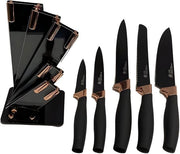 Insalata di Cucina 6 pezzi - Manici Ergonomici - Coltellino per la Cottura - Coltellino per il Pane - Slicer - Coltellino Universale - Taglio Preciso - Set di Coltelli da Cucina