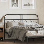 Testiera in Metallo Nero 150 cm