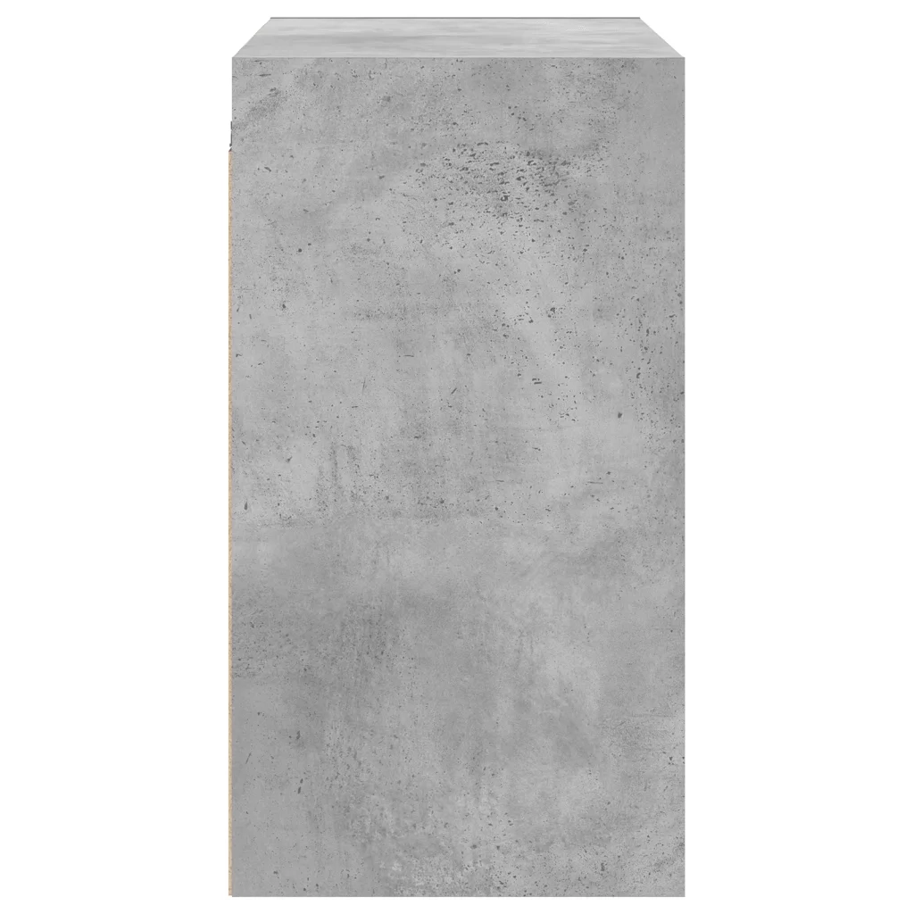 Mobile a Muro con Ante in Vetro Grigio Cemento 68x37x68,5 cm 836493