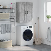 Mobile a Parete Grigio Cemento 69,5x34x90 cm Legno Multistrato 830384