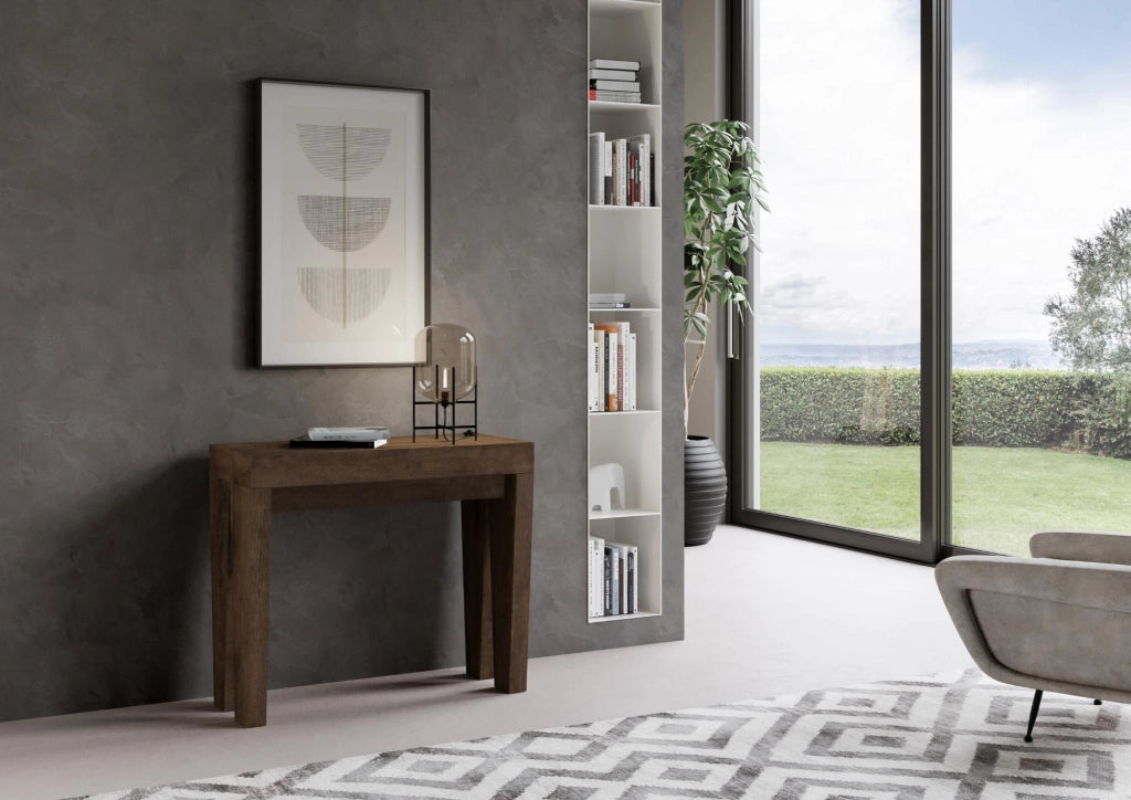 Consolle allungabile 90x40/196 cm SpimboX Small Noce