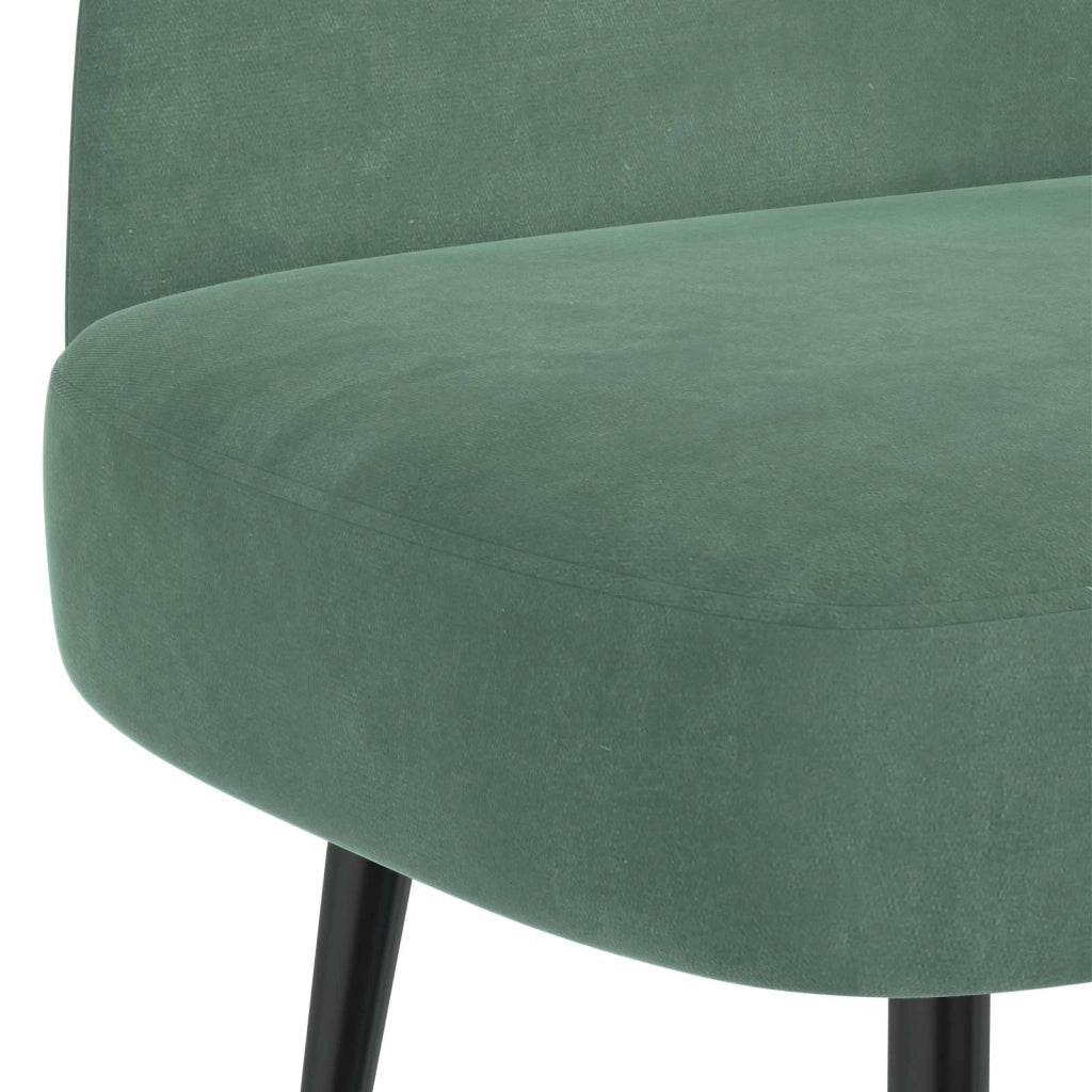 Panchina imbottita con schienale verde mare 110 x 60 x 76 cm 42040796