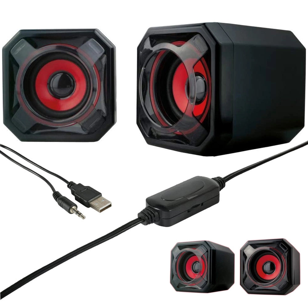Trade Shop - Casse Altoparlante Per Computer 2,0 Mega Bass Bluetooth 10w Usb Portatile Q-a30 -