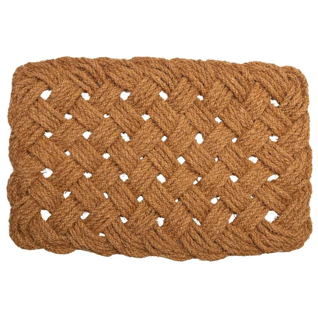 Zerbino in corda di cocco marrone 80x50x3