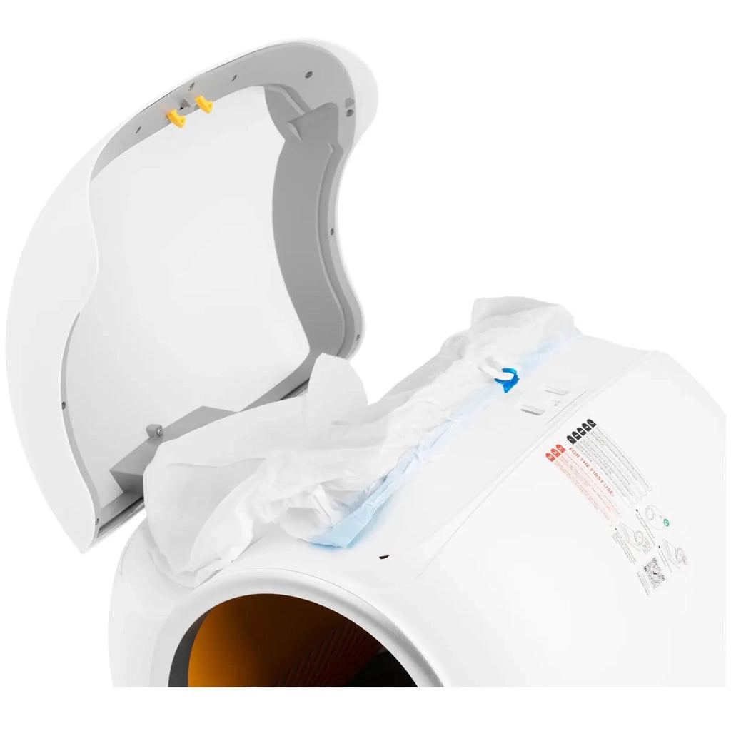 Lettiera autopulente controllata tramite app per smartphone apertura 25 cm sterilizzazione al plasma gomma ABS resina poliacetalica (POM) grigio/bianco 14_0009245