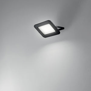 Applique Da Esterno Contemporaneo Pad Metallo Nero Led 100W 3000K