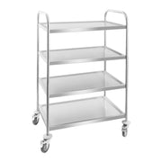 Carrello di servizio - 4 ripiani - 200 kg acciaio inox 14_0000942