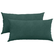 Cuscini da Divano 2 pz | Cuscini per sedie Verde Scuro 80 x 40 cm Tessuto in Cords