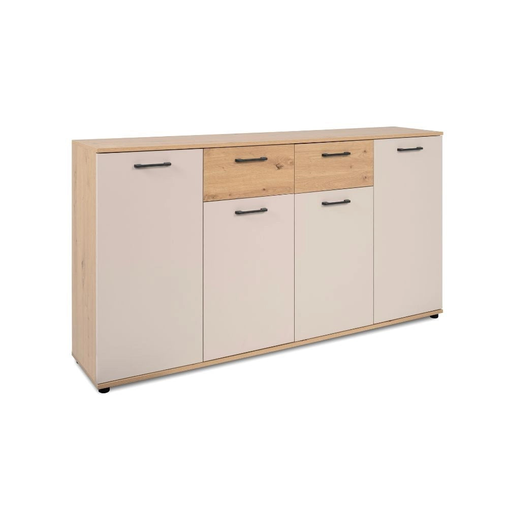 Madia Kerry51A 4 Ante e 2 Cassetti Beige e Artisan Oak