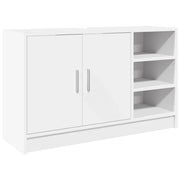 Mobiletto sottolavabo moderno per un pratico spazio contenitivo in bagno 90 x 29 x 55 cm legno composito bianco 02_0049541