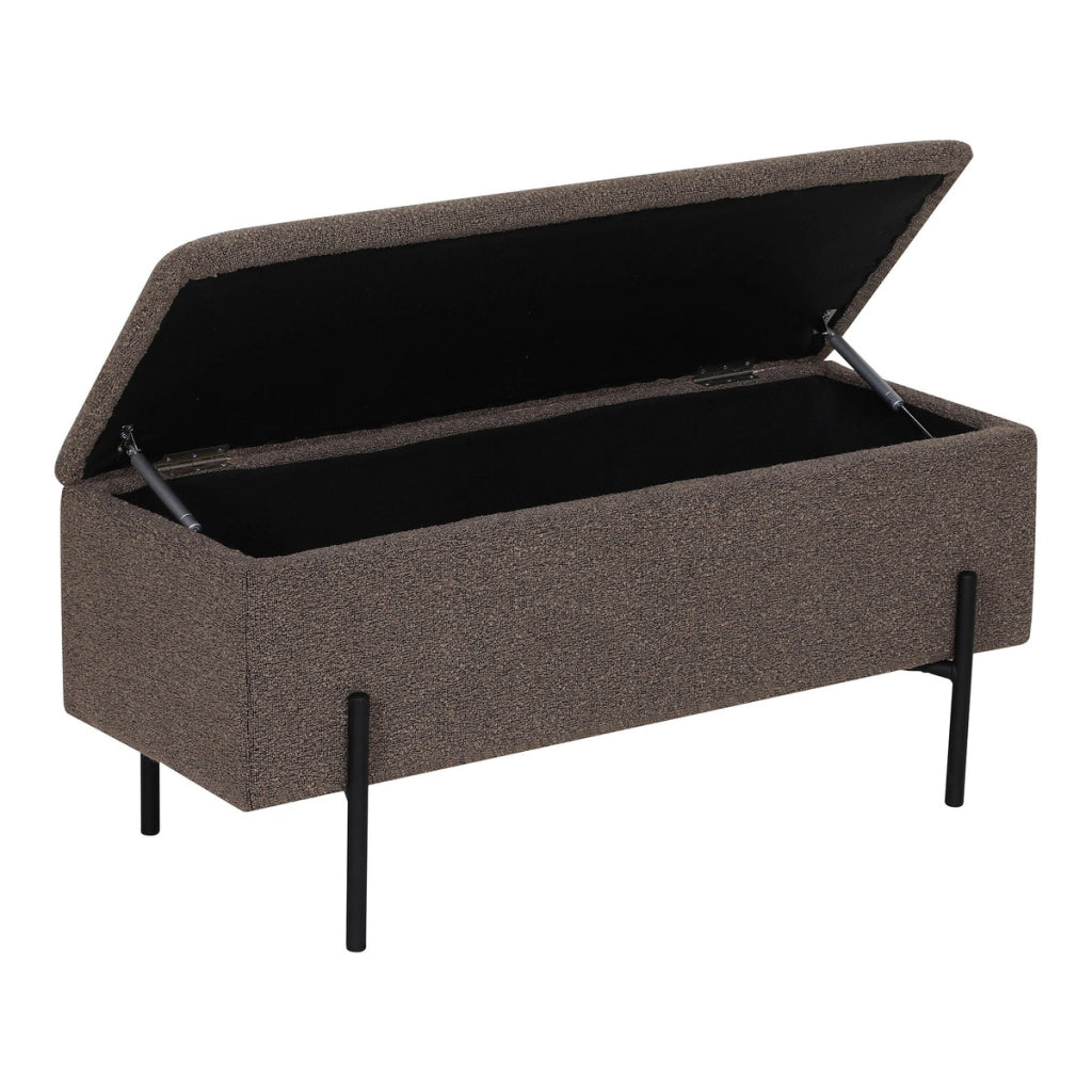 Panca Watford, Marrone, Poliestere, 36,5x95x43 cm