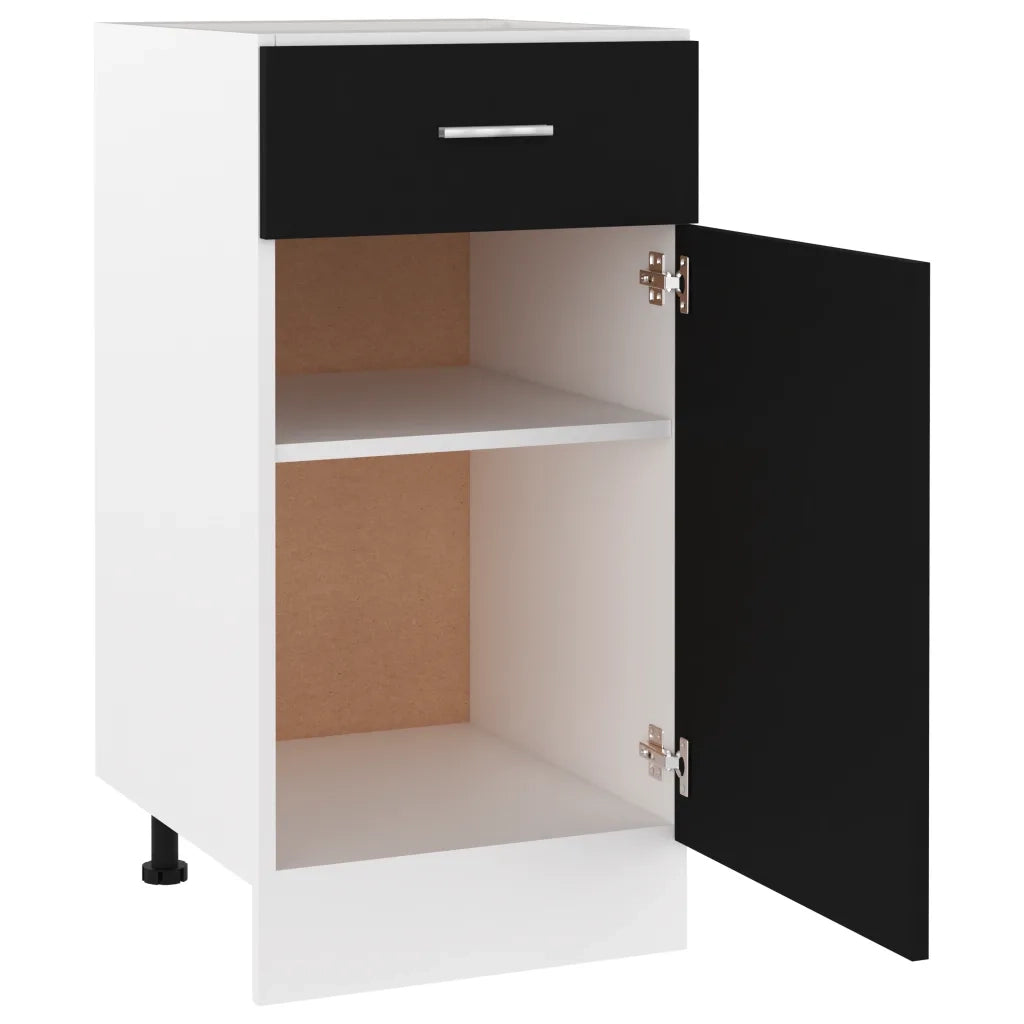 Armadio Inferiore Cassetto Â“LyonÂ” Nero 40x46x81,5cm