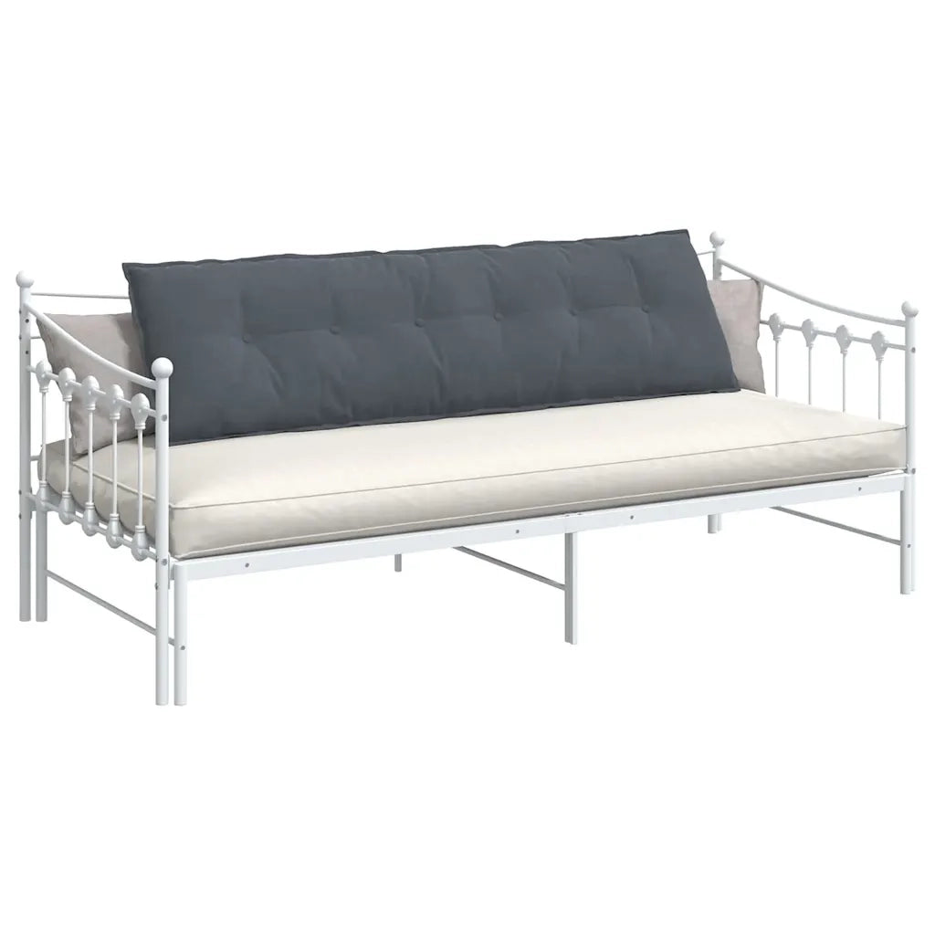 Cuscino per Schiena Grigio scuro 180 x 50 cm Tessuto in Cords 42014934