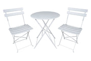 Set tavolo e sedie da giardino pieghevoli bianco – Positano - TRSP08PO