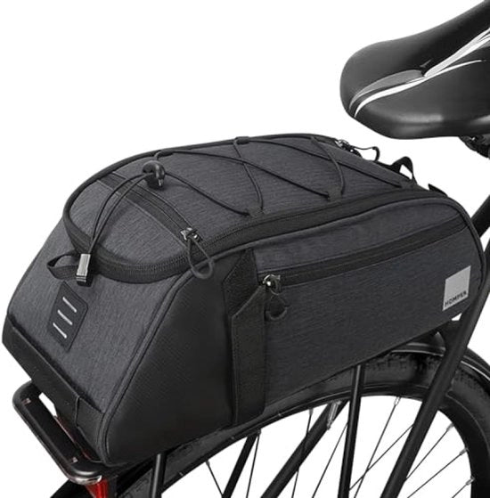 Borsa da Bicicletta Idroimpermeabile per Porta Bagagli - 8L - Con Cinturino a Spalla - Manubrio