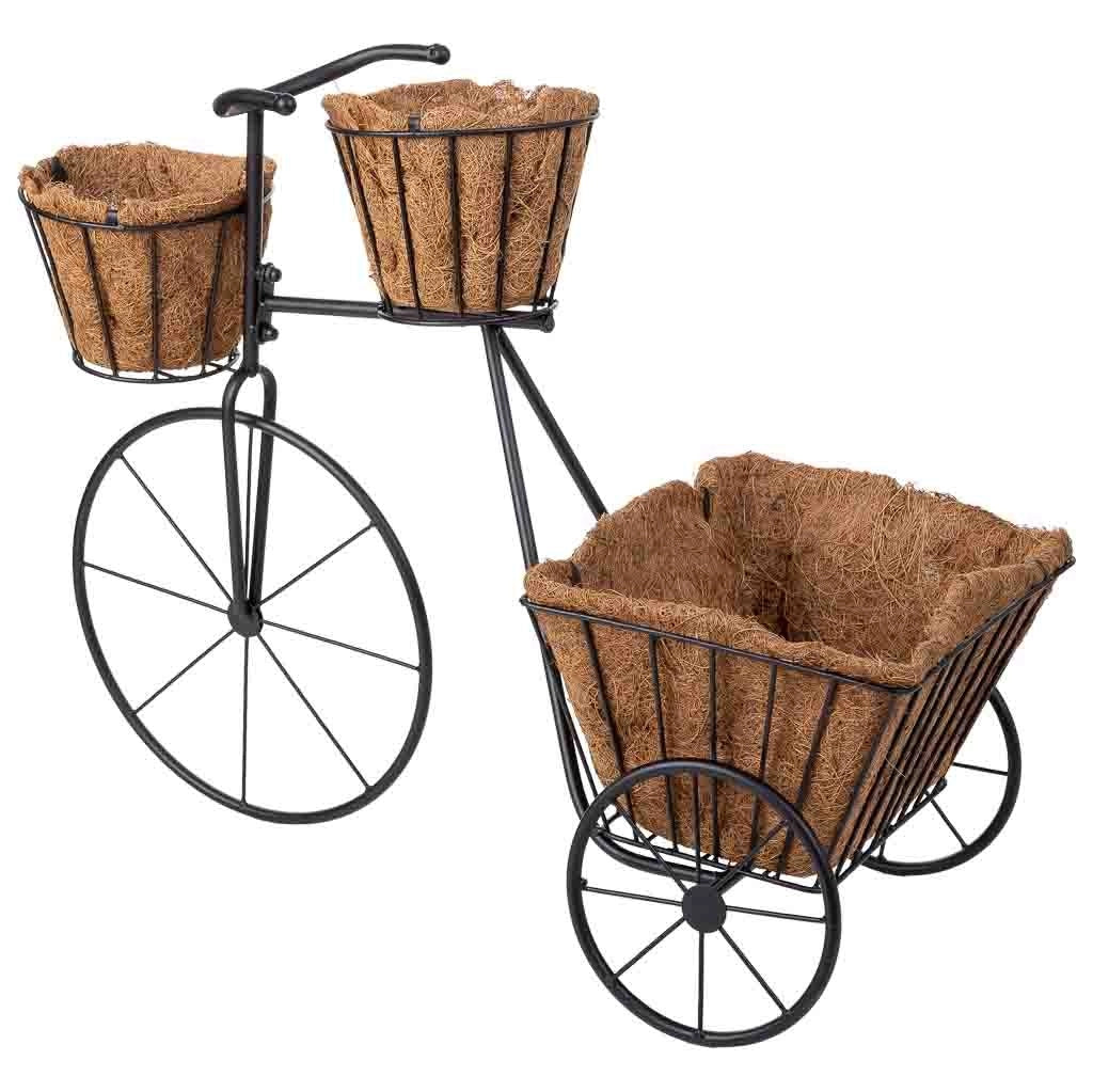 Portavaso per bicicletta nero, 65x28x47h cm