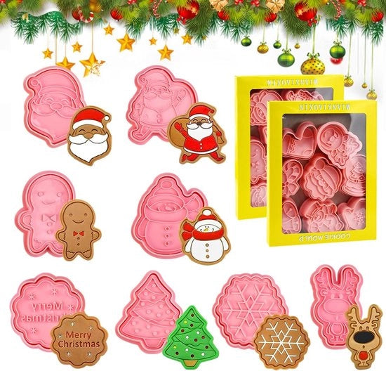 Set di 16 forme per biscotti 3D, forme per biscotti, forme per biscotti natalizi, forme per biscotti, forme per biscotti natalizi, forme per biscotti in plastica, forme per biscotti natalizi, cottura per dolci