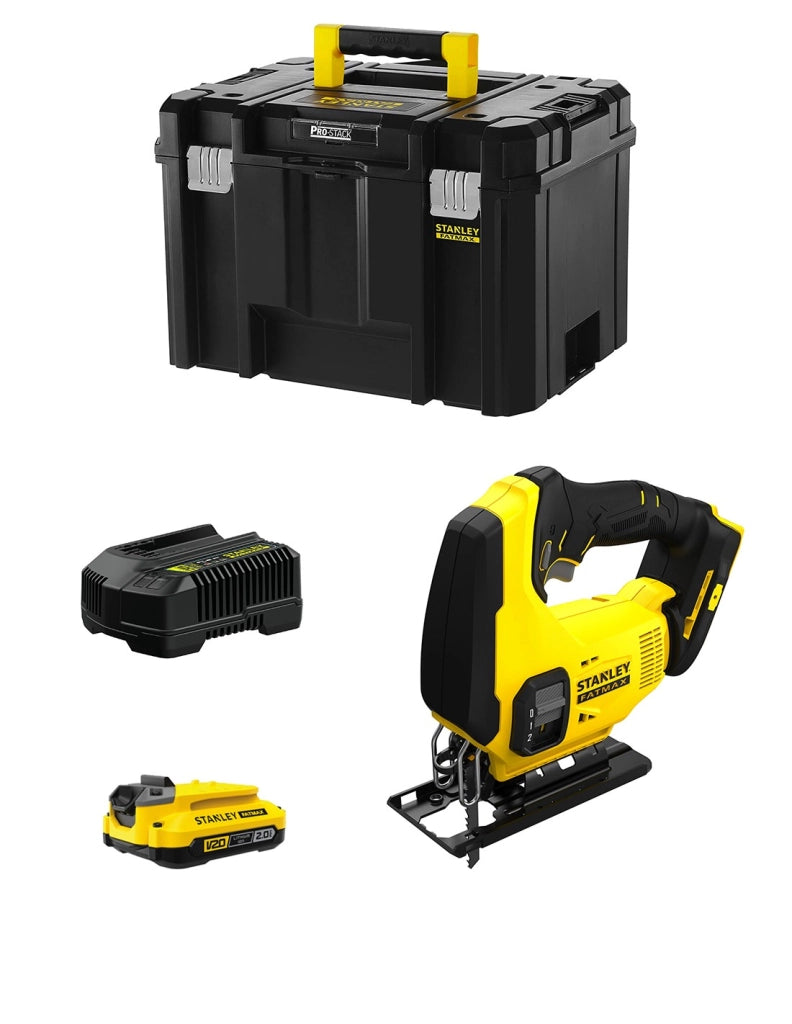 Seghetto Alternativo STANLEY FatMax SFMCS600D1T (1 x 2,0 Ah + Caricabatteria + TSTAK VI)