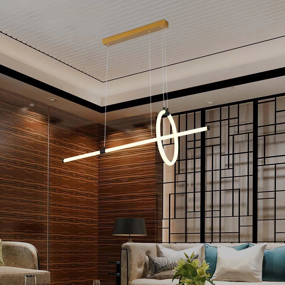 Lampada a sospensione LED geometrica nera 3000K 16W V-TAC