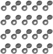 Dop a schermo 150 pezzi - Copertura a vite grigia - Coprifili decorativi - Alta qualità plastica - Impermeabile - Diametro 13,5 mm
