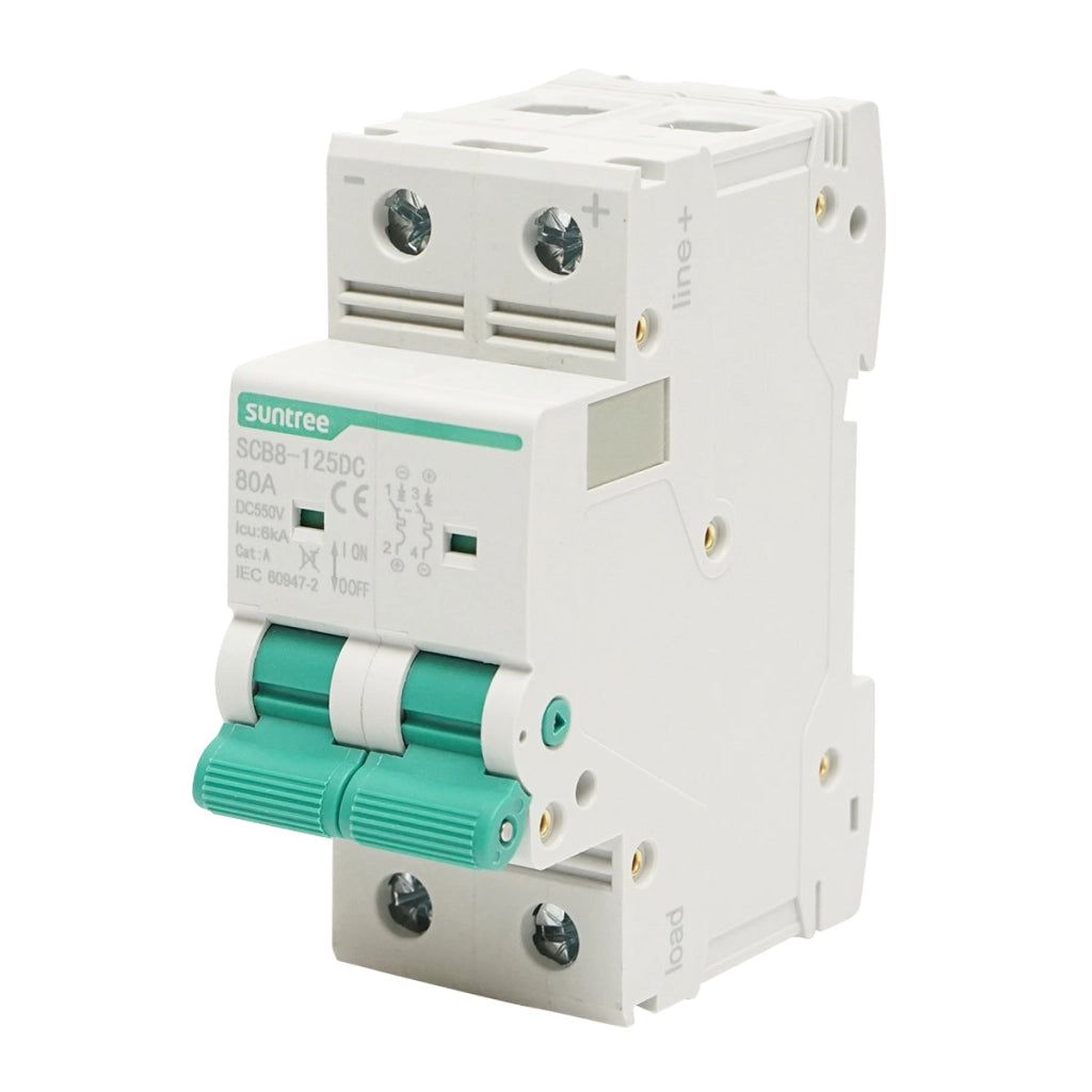 Separatore, interruttore di sovraccarico automatico 2P, 80A, 550VDC Suntree