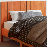 Testiera-Testata-Testiera Decorativa Marrone Cera 135 cm in Legno Massello di Pino 257997