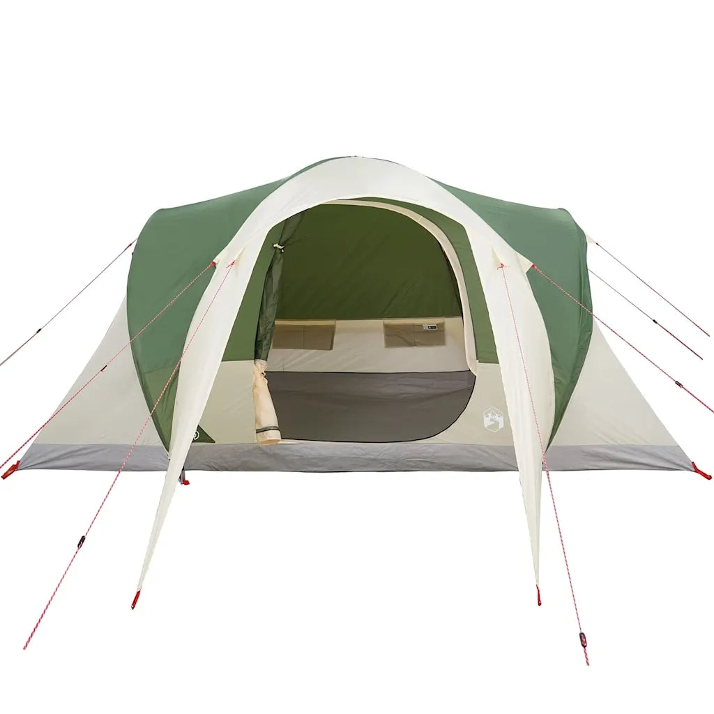 Tenda da Campeggio a Cupola per 6 Persone-Tenda per Escursionismo Verde Impermeabile 295135