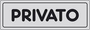 Adesivo attivitÃ  commerciali Privato private zone 15CMx5CM