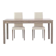 Tavolo rovere grigio allungabile cm 160x90x76h chiuso (562) - Mobili 2G