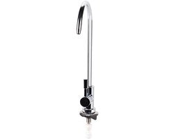 Filtro Acqua per Rubinetto - 360 Gradi Rotativo - Colletto Mini Swan - Installazione Sottofondo - In Acciaio Inossidabile - Adatto per Sistemi RO