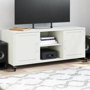 Mobile TV Bianco 100,5x39x43,5 cm in Acciaio