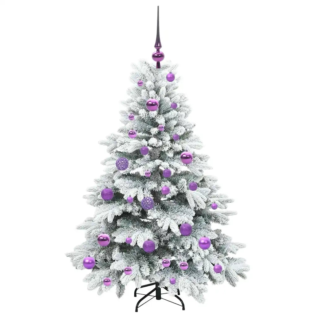 Albero di Natale artificiale con 150 LED Bianco 120 cm PE e PVC 3397594