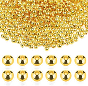 1500 pezzi di perle luccicenti rotonde - perle a distanza piccole - perle metalliche per mini-perle da attaccare - bracciali e collane per hobby - accessori di gioielleria e ornamenti