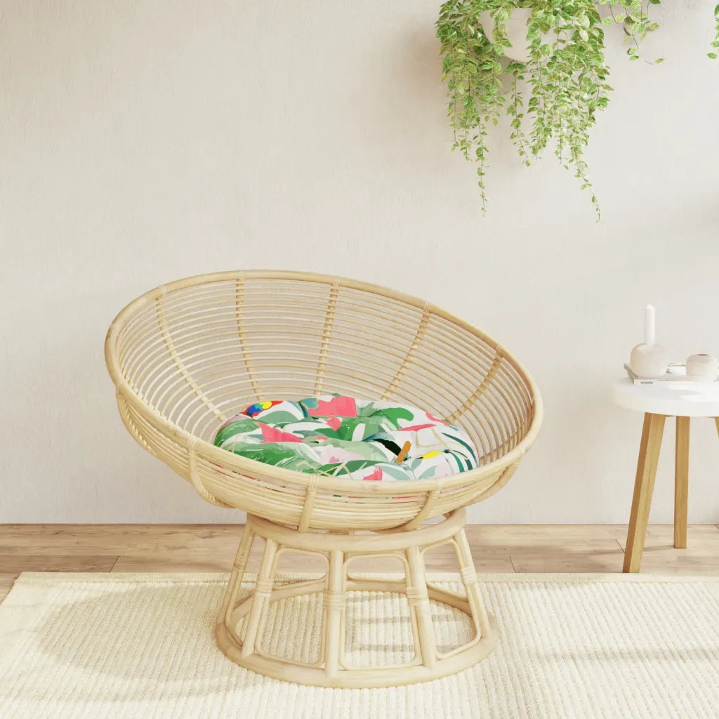 Cuscino Rotondo Multicolore Ø 60x11 cm in Tessuto Oxford 361957