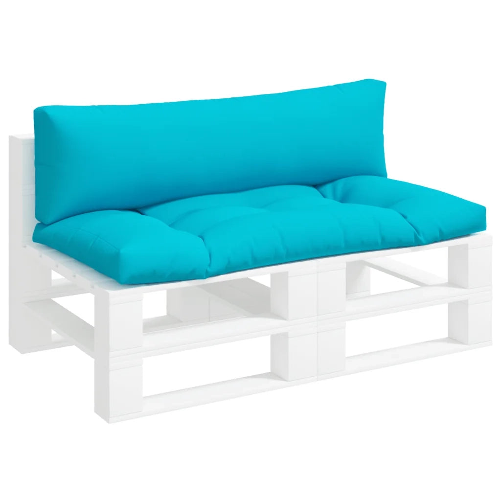 Cuscini per Pallet 2 pz Turchese in Tessuto Oxford 360943