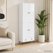 Set di armadi 2 pcs Bianco Lucido Legno ingegnerizzato 3416857