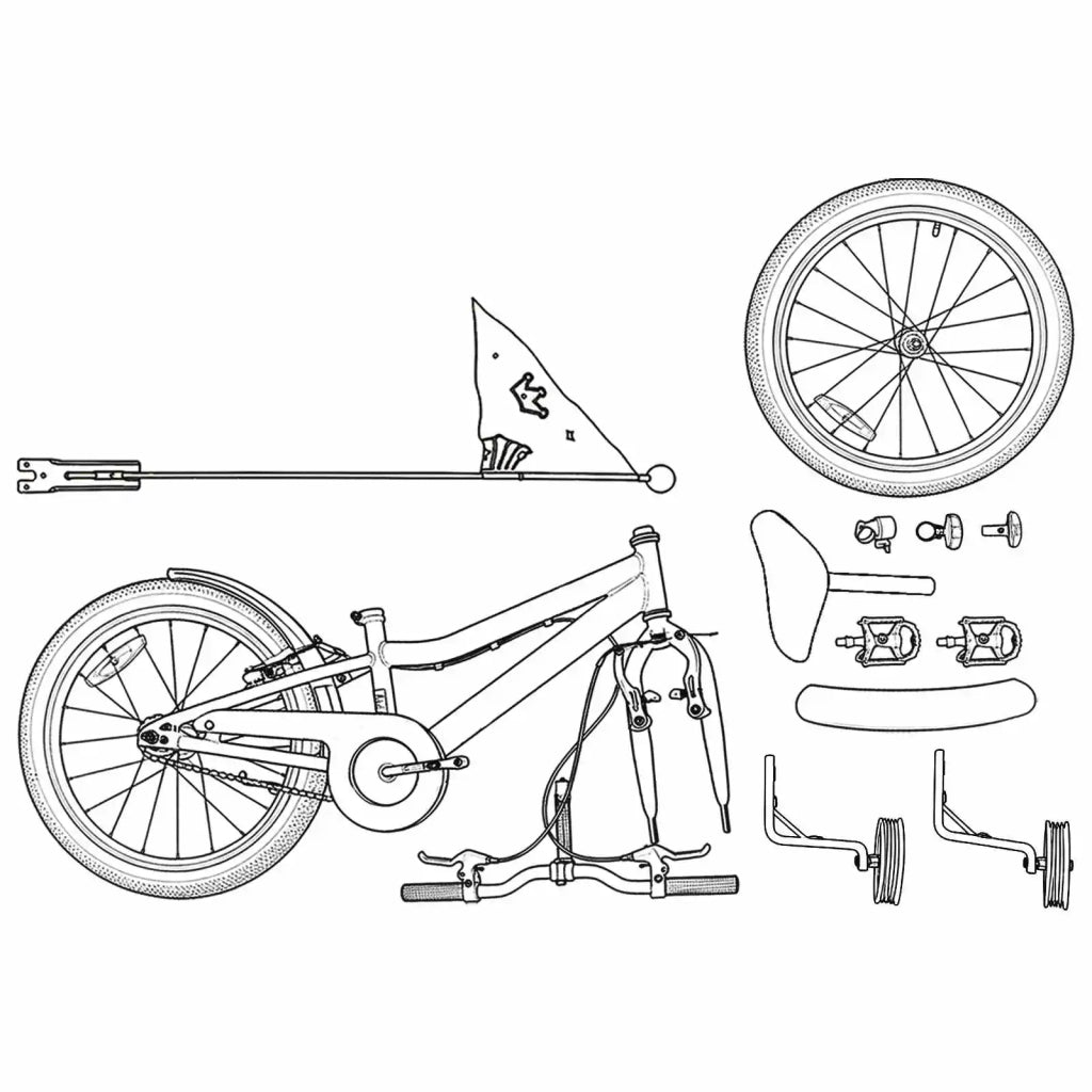 Bicicletta per Bambini 14 Pollici per bambini da 3 a 5 anni 42009633
