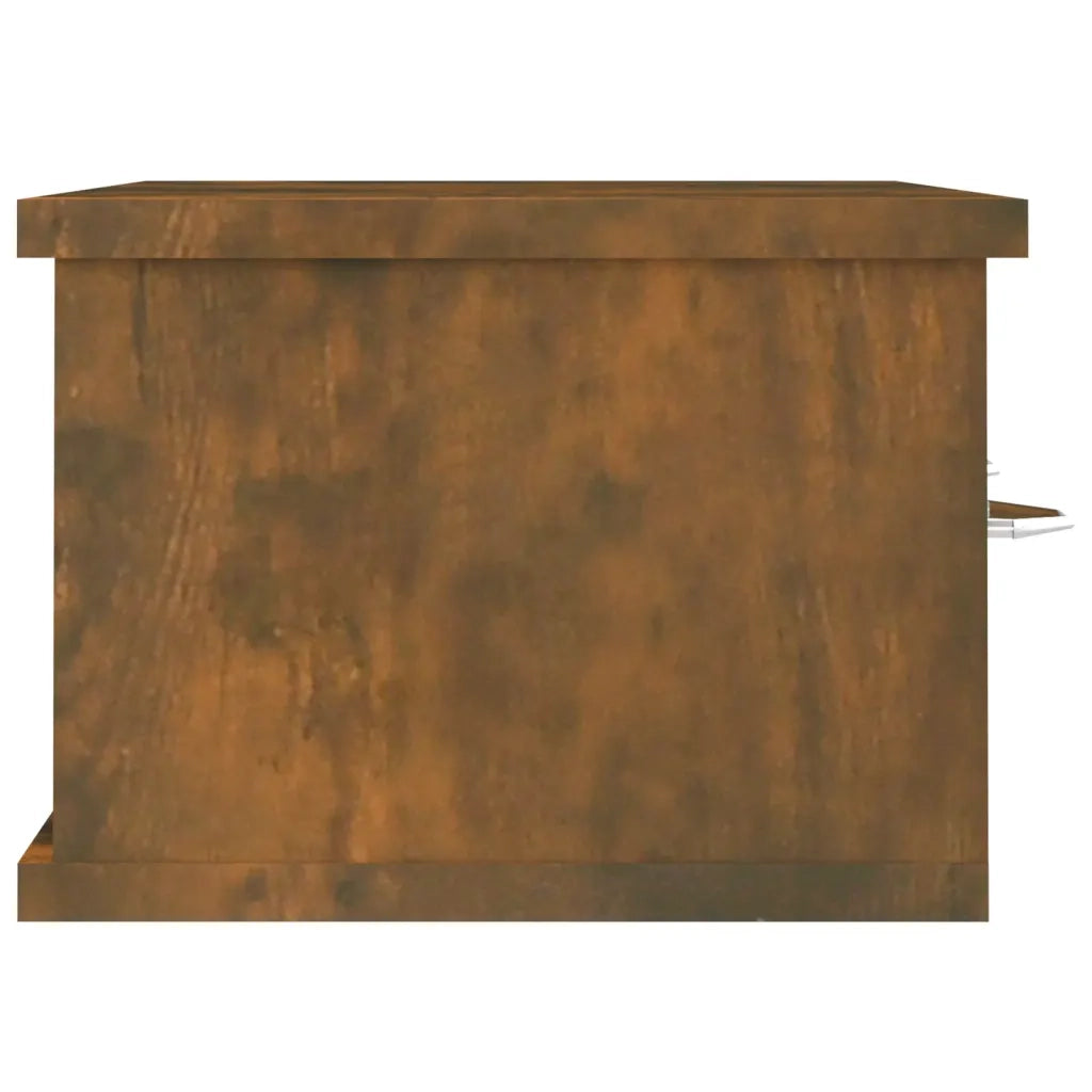 Armadietto Parete Rovere Fumo 60x26x18,5cm Legno Ingegnerizzato 815078