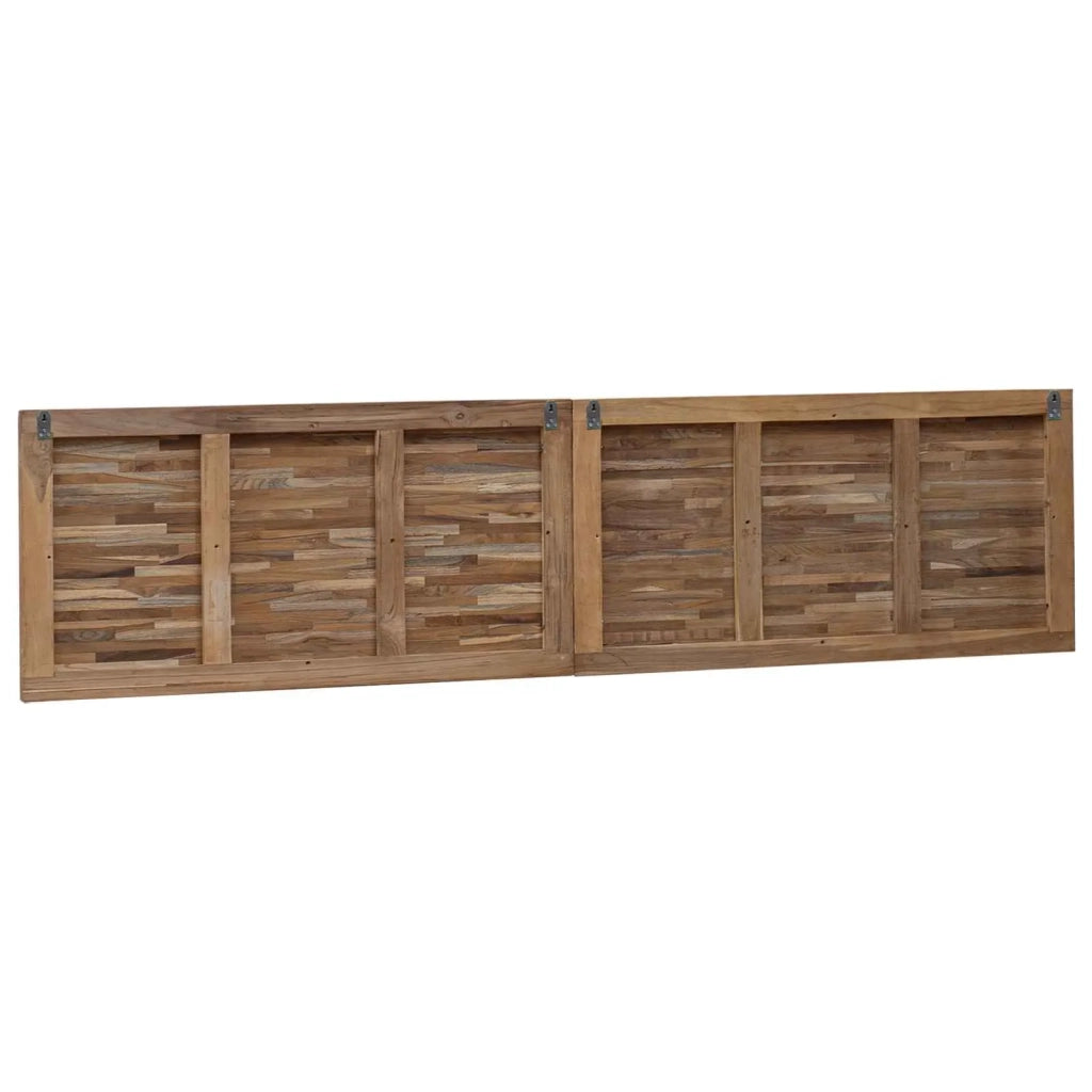 Testiera Naturale Legno di teak solido