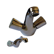 Trade Shop - Miscelatore Rubinetto Per Lavello Bagno Bidet Lavabo A Canna Corta Cromato -