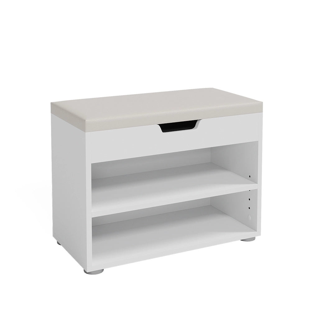 Vicco Panca scarpiera da ingresso Bianco 60 x 45 cm
