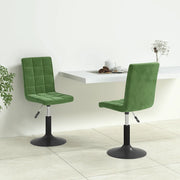 Sedie da Pranzo Girevoli 2 pz Verde Scuro in Velluto 335744