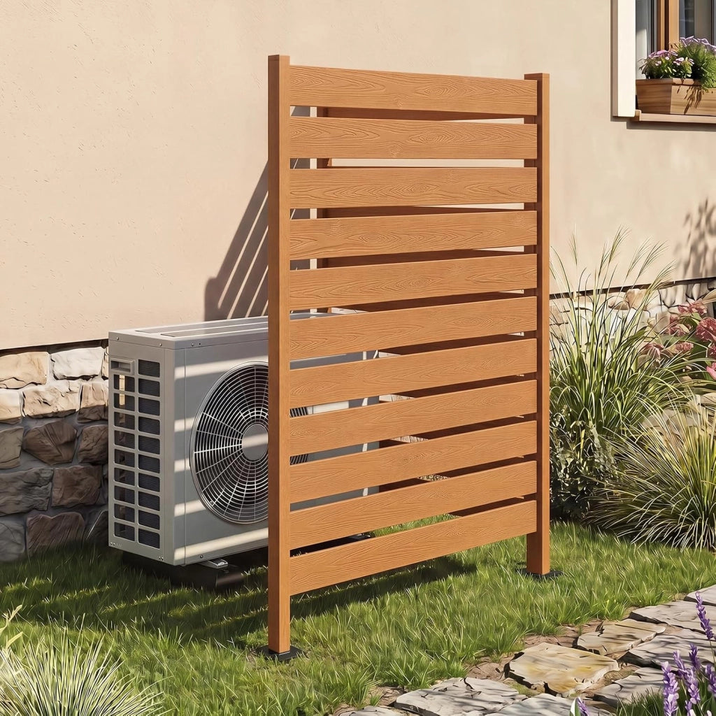 Recinzion da Giardino, Paravento da Esterno in HIPS | 3 Metodi di Fissaggio e Combinazione Libera, Copri Bidoni, Condizionatore e Attrezzature, da Terrzza e Cortile