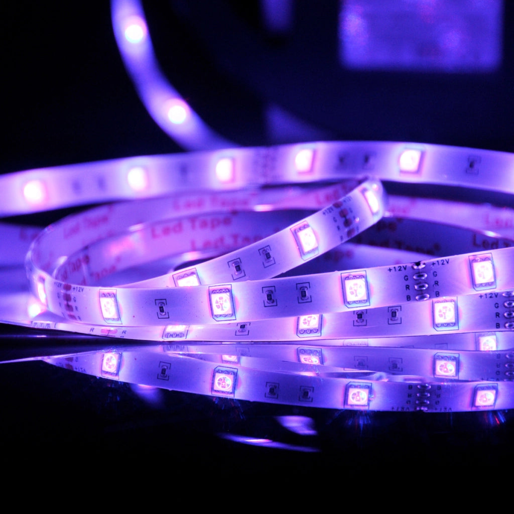 Kit striscia LED RGB 18W 5m IP65 con telecomando Polux